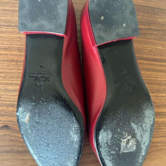 Loro Piana Rebecca Ballerinas, Red, Size 40, Very good condition - Picture 5 of 6